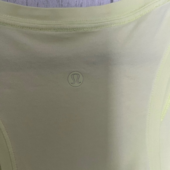 Lululemon Love Tank II Yellow 10 Dewy - Picture 3 of 3